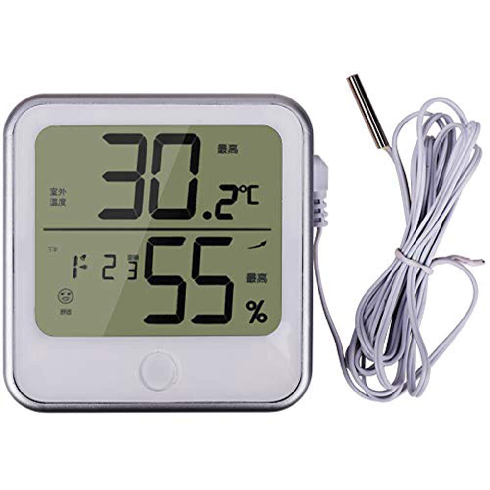 REES52 8959 LCD screen alarm | Alarm temperature and humidity meter | digital clock for disk 1