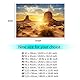 Sonne und Wüste Stil Aquarium Poster Verdicken PVC Adhesive Terrarium Hintergrund Statisch Haftenden Tapetenaufkleber [61 * 41cm] Wandtattoos & Wandbilder