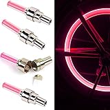 iMounTEK LED Wheel Light With Automatic Lighting Feature For Bikes Cars and Motorcycles (Red)