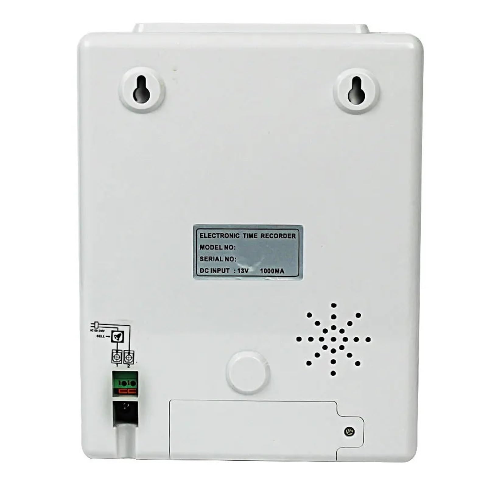 Zegar czasu pracy, maszyna do rejestracji obecności Elektroniczny zegar Dziurkacz kart papierowych Dostępna przerwa w dostawie prądu Tarcza zegara/ekran LCD dla Pracowników(Clock face)