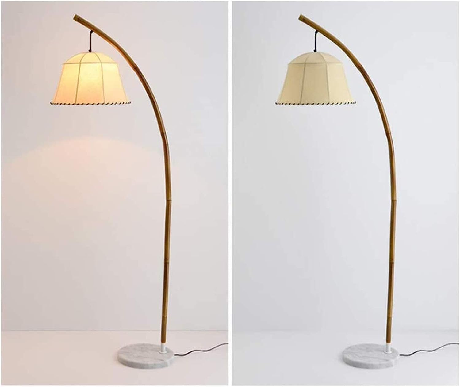 Lampa stojąca Lampy podłogowe Nowoczesna Lampa Podłogowa Do Salonu Bambusowa Lampa Stojąca Z Abażurami Retro Lampa Podłogowa Łukowa Do Sypialni Lampą do Czytania lampa stojąca podłogowa