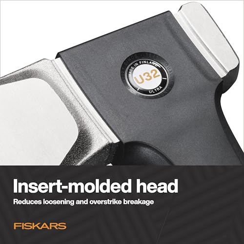 Fiskars Ultra Splitting Axe U32, Precision-Ground RazorEdge Double-Hardened Steel Blade Stays Sharp, Perfected Weight Balance & FiberComp Shaft for Large Log Splitting & Firewood, 32", Black by Fiskars - Image 8