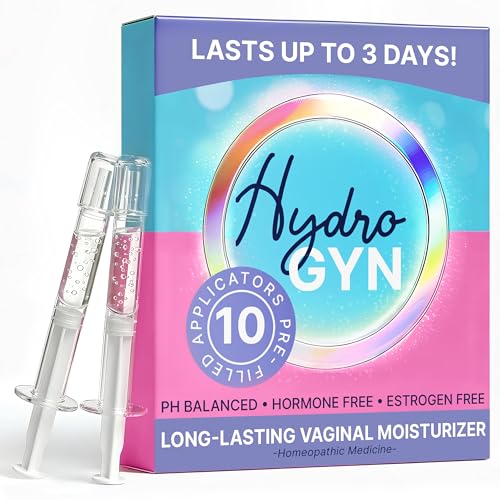 Hydro GYN Vaginal Moisturizer | Long Lasting for Vaginal Dryness & Irritation | Hyaluronic Acid & Vitamin E | Feminine Care Hormone Free | Pre and Post Menopausal I 10 Pre Filled Applicators
