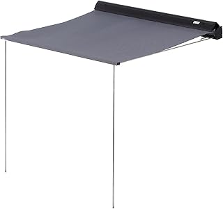 INJORA RC Car Decoration Accessories 1/10 Scale Camping Tent Awning Shade Canopy Upgrade Parts for 1:10 RC Crawler Car TRX4 Axial SCX10 90046（Black）