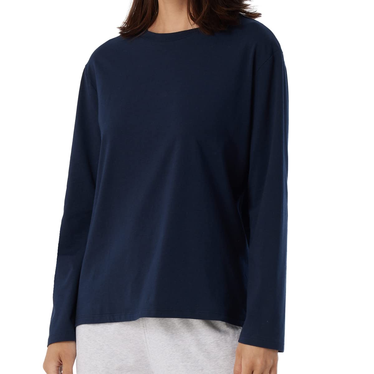 Schiesser Damen Schlafshirt langarm Baumwolle - Mix + Relax