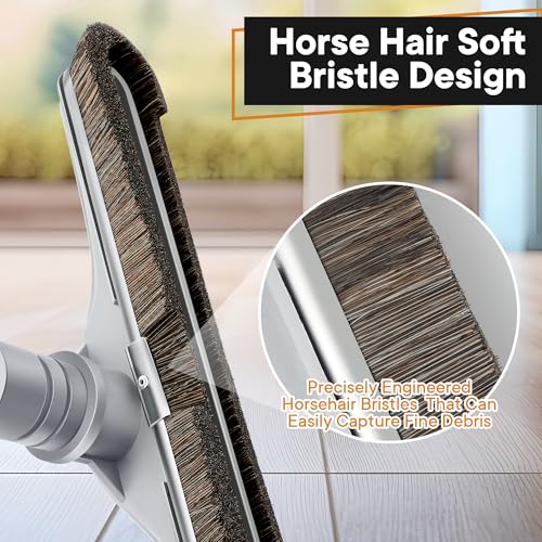 Image of Replacement Floor Tool Compatible with ProTeam 101446 E-Z Glide Backpack Vacuum,Compatible with Hoover C2401, 14 inch Multi-Surface Brush for Commercial Cleaner(2 Pack,Horse Hair Brush)