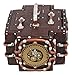 Ebros Vintage Retro Design Steampunk Emergency Medic Shaped Jewelry Box Figurine With Golden Mechanical Gearwork Emblem Sculpture Statue 4.75