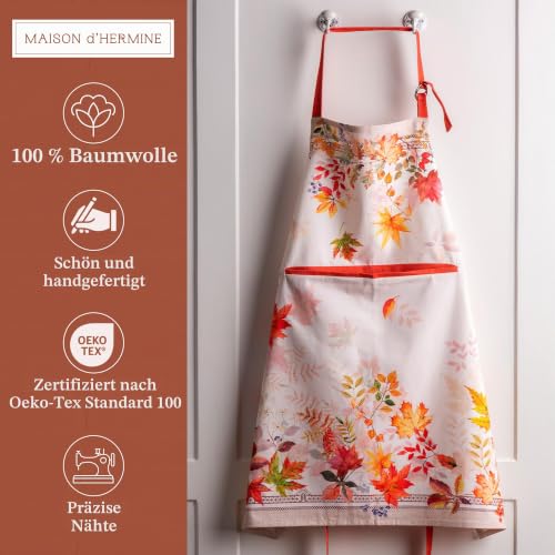 Maison d'Hermine Schürze, 100% Baumwolle (70 cm x 85 cm, 1er-Set) – Ansicht 2