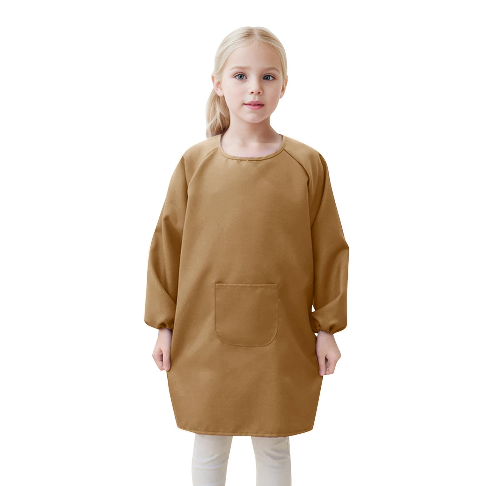 Kids Art Smock Painting Apron, Long Sleeve Painting Pottery School Boys Girls Painting Smock Childrens Apron Art Craft Long Sleeve Cooking Painting Smock 2-12 Years