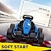 Qaba Electric Go Kart, 24V 9Ah Big Battery, Kids Drift Kart with Dual 150W Motors, Adjustable Seat & 11.2MPH High Speed, Slow Start, 5-Point Safety Belt, for 6-12 Years, Blue