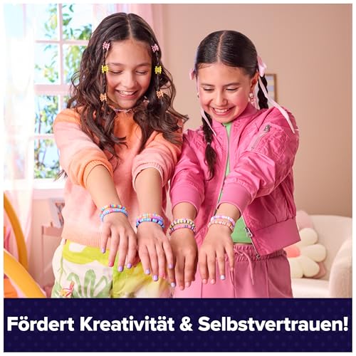 Cool MAKER – Stack'd Heishi Armband Studio mit über 1200 Heishi-Perlen und Zubehör, automatisches Auffädeln, DIY-Schmuckset für 15 stylische Armbänder, für Kinder ab 7 Jahren