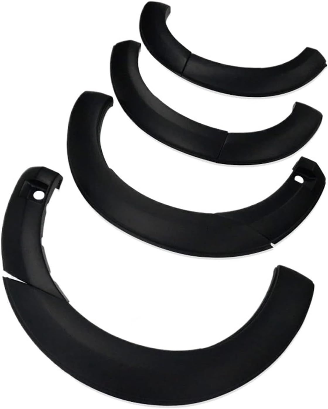 Matte Black OEM Wheel Arch Fender Flares Mudguards Compatible for Ford Compatible for Everest Endeavour 2016-2022 Accessories(with Sensor Holes)