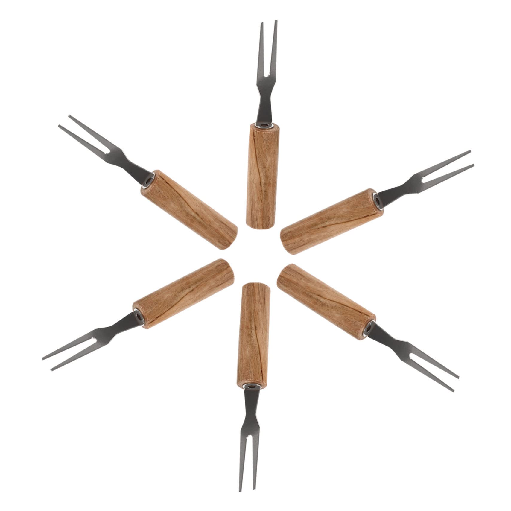 BCOATH 6pcs Bbq Forks Reusable -scald Corn Holders Non- Handle for Easy Grilling for Camping Picnics Outdoor Cooking