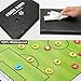 Imagen de CREADY® Pizarra Entrenador de Futbol Carpeta Táctica para Entrenar Jugadas en el Entrenamiento Regalos a Entrenadores Las Pizarras Contienen Fichas Magnéticas y Rotulador