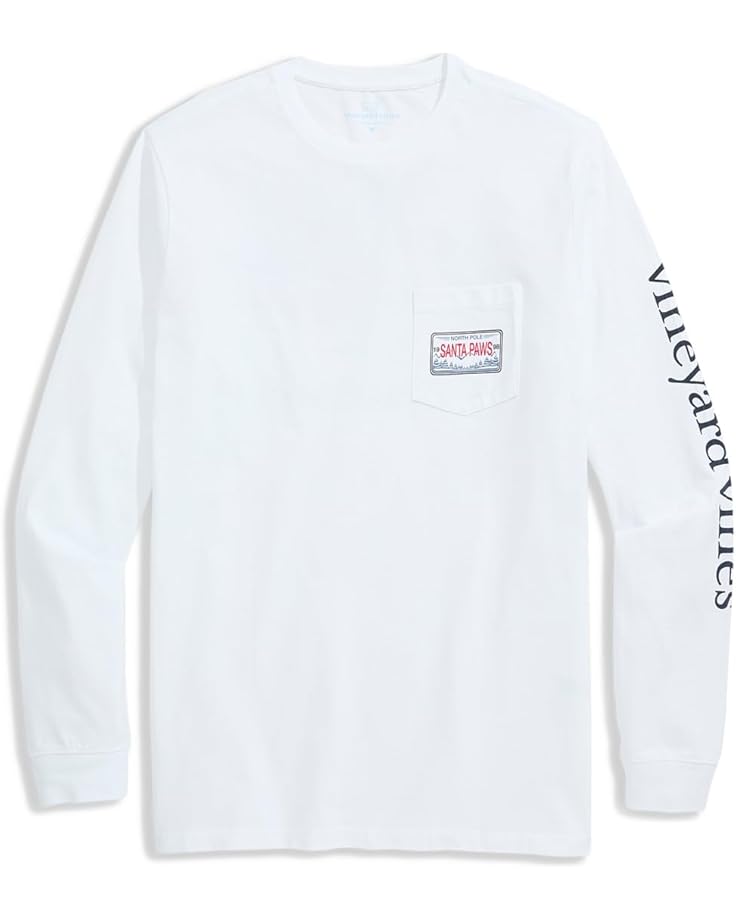Vineyard Vines Dog Flying Presents Long Sleeve Tee - Main View