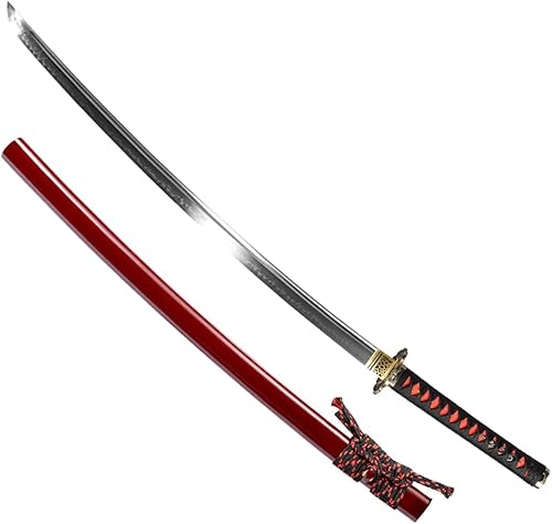 Miniatura 2 de SKwordnife - Espada katana forjada a mano auténtica, espada de anime, espadas japonesas, proceso de endurecimiento tradicional Katana auténtica,
