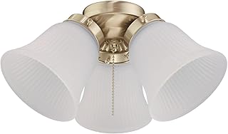 Westinghouse 7784500 Three-Light Led Cluster Ceiling Fan Light Kit, Polished Brass Finish with Frosted
