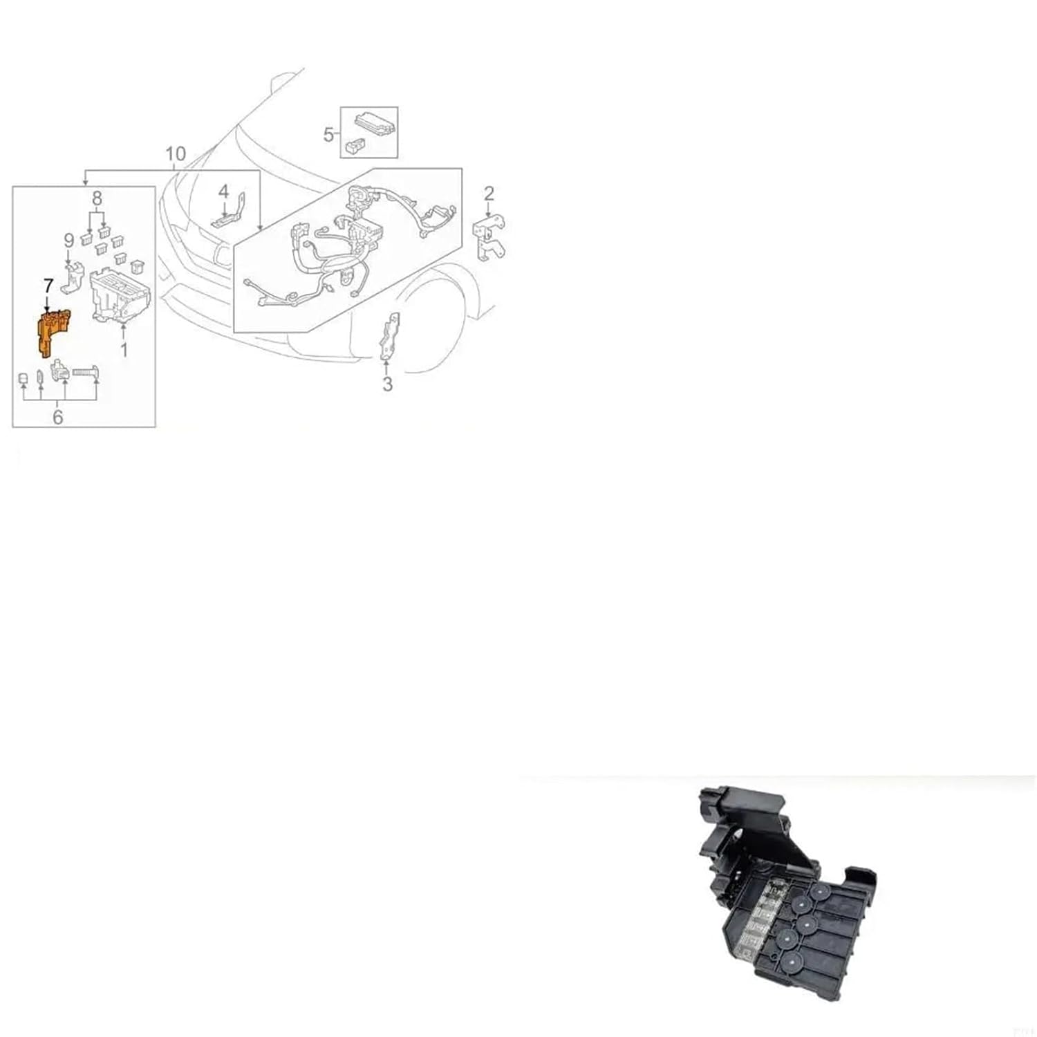 Efficient Installation Fuses Module Offering Overload Prevention 38240-T7B-003 72XB