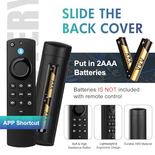 Image of Replacement FireStick Remote for All Fire Smart TVs, TV Stick 4K (1st /2nd Gen /Max /Plus /Select), TV Stick (2nd /3rd Gen /Lite /HD),TV Cube (2nd /3rd Gen), Fire Insignia /TCL /Pioneer Series TVs