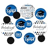 Big Dot of Happiness 2026 Blue Graduation Party Giant Circle Confetti - Party Decorations - Large Confetti 27 Count