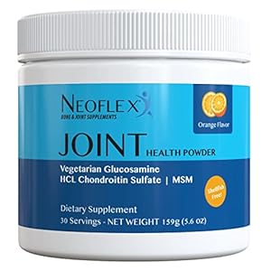 Neoflex Bone & Joint Health Powder Supplement, MSM, Glucosamine, & Chondroitin Triple Strength Formula, 30 Scoops…