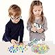 HAKACC 105 Stück Glasmurmeln,14mm Kleine Bunte Murmeln für Murmelspiel, Kinder und Haus Dekoration
