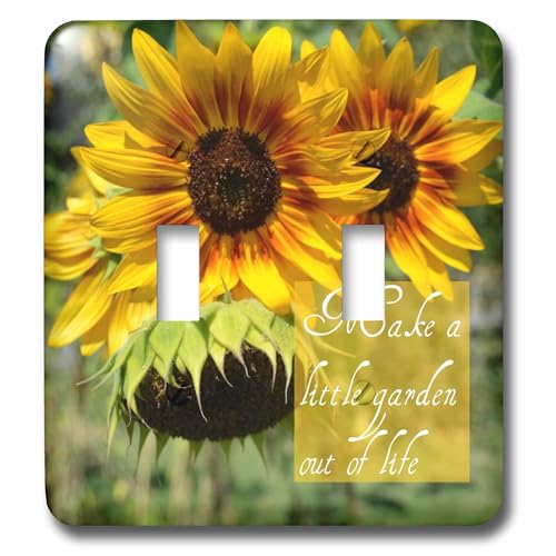 Interrupteur à bascule 3dRose Lsp_32752_2 à motif floral tournesol pour cloison
