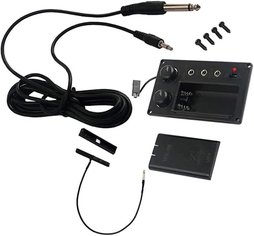 Miniatura 4 de Bass 1 violín pickup Set violín ecualizador con Piezo Pickup Instrumento musical Accesorios para violín eléctrico piezas violín pickup micrófono