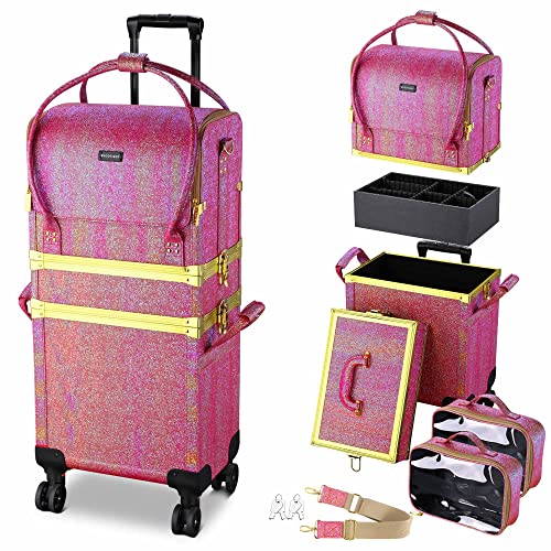 BYOOTIQUE 3-in-1 Rolling Sequin Makeup Case #TOP16