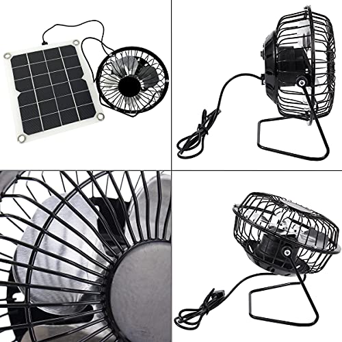 S-Snail-Oo Solar Panel Powered Fan Mini Ventilator 10W/5W Exhaust Fan For Greenhouse Motorhome House Chicken House Outdoor Ventilation Equipment Ventilator For Pets 10W #TOP2