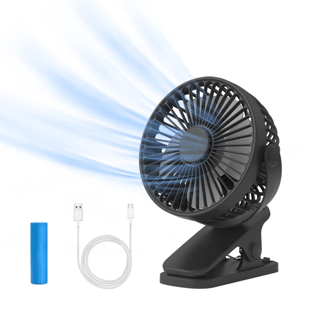Buy ideapro 6 inch Portable Clip on Fan, Battery Operated USB Fan