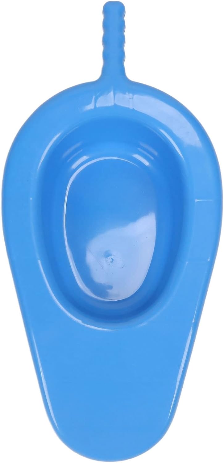 Plastic Bedpan Large Bed Pan 2.5cm Radian Strong Load Bearing 10 Degree Slope PP Bedpan with Auxiliary Handle for Hospitals for Pregnant Woman