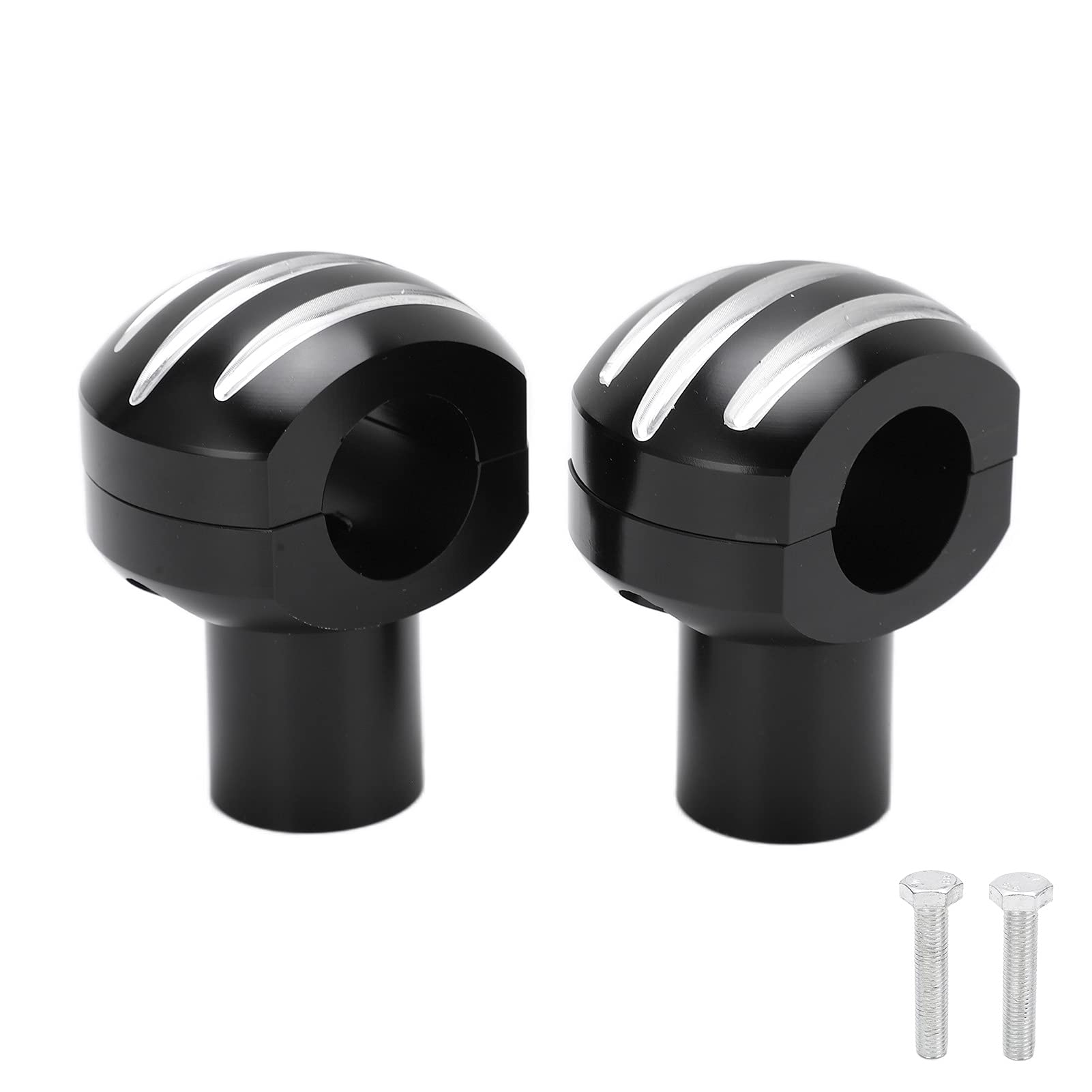 Wakects Riser Manubrio Moto Morsetto Manubrio Moto in Alluminio CNC Design a Testa Tonda da 25 Mm Solleva la Posizione della Barra per la Guida in Posizione Verticale Installazione Semplice per