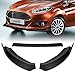 Q1-Tech Front Bumper Lip fit for compatible with 2014-2019 Ford Fiesta, Front Bumper Lip Spoiler Air Chin Body Kit Splitter, Unpainted Matt Black ABS, STP-Style)