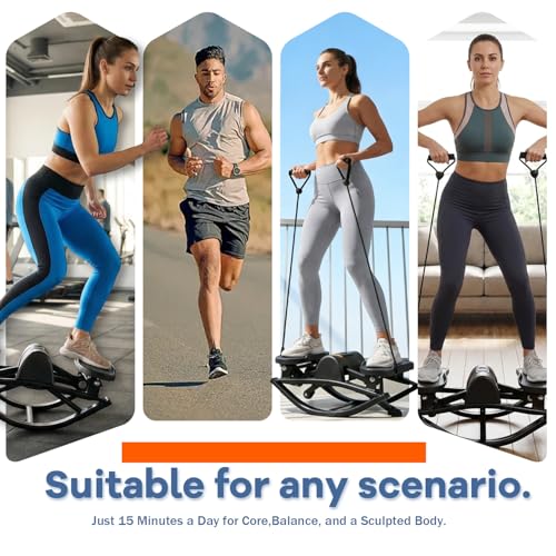 Image of Rock Stepper,Portable Rocking Stepper Machine- Low-Impact Home Fitness Machine with Built-in Counter, 330 lbs Capacity, Compact & Lightweight for Apartments