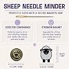 The Quilted Bear Needle Minder - Needle Minder Magnet for Keeping Sewing & Embroidery Needles, Cross Stitch Needles Safe - Stress Free Stitching Cross Stitch Supplies & Embroidery Supplies (Sheep) #1