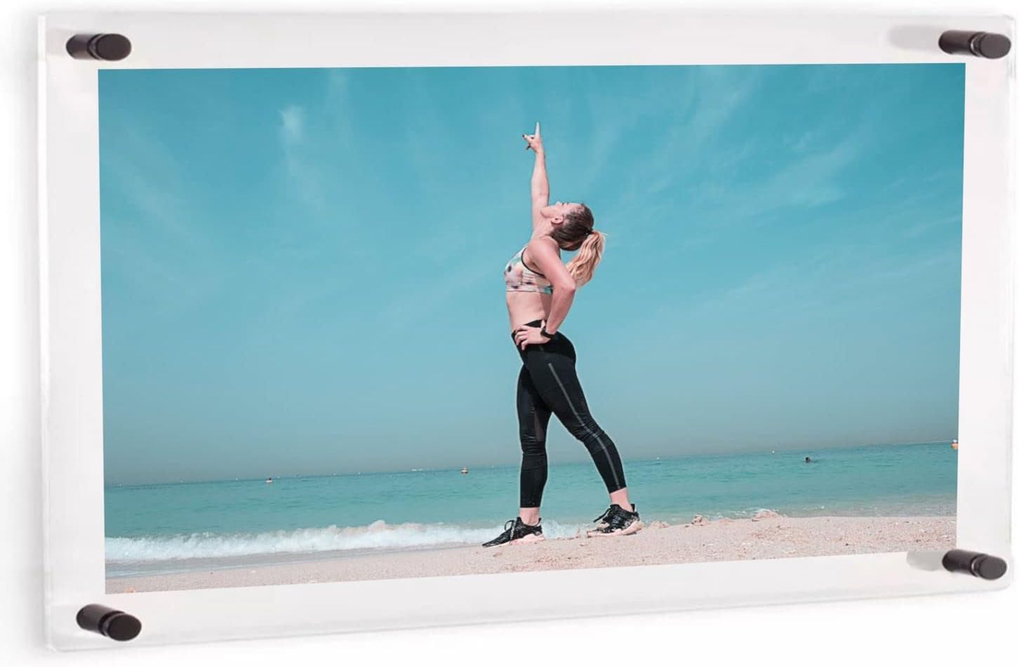 (20" x 30") Clear Acrylic Wall Mount Floating Picture