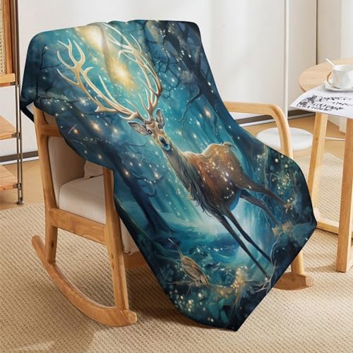 Couverture cerf flannel douce le cadeau idéal pour lit et canapé - 5