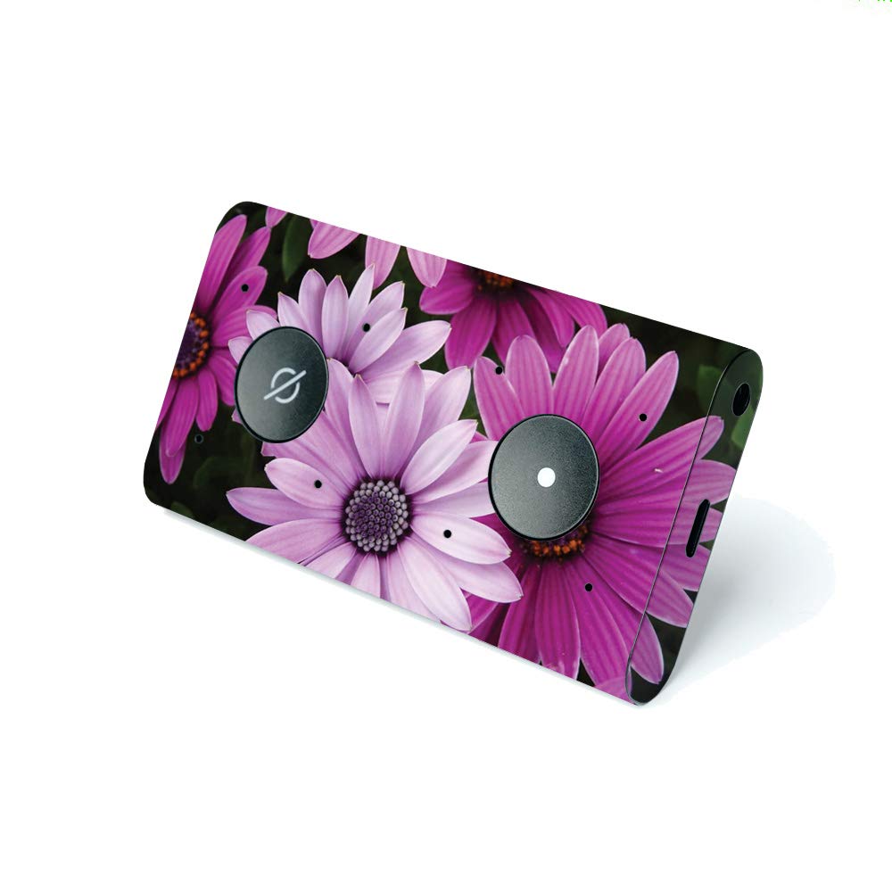 MIGHTY SKINS MightySkins Compatible with Amazon Echo Auto - Purple Flowers | Protective, Durable, and Unique Vinyl Decal Wrap Cover | Easy to Apply, Remove, and Change Styles | Made in The USA