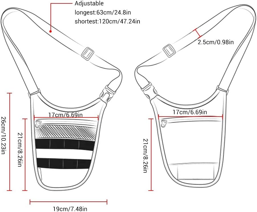Underarm Shoulder Bag Tactical Hidden Adjustable Waist Anti Theft Tool Molle Bag for Outdoor Travel - Image 3