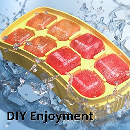 Bandeja de silicona para cubos de hielo con tapa miniatura 5