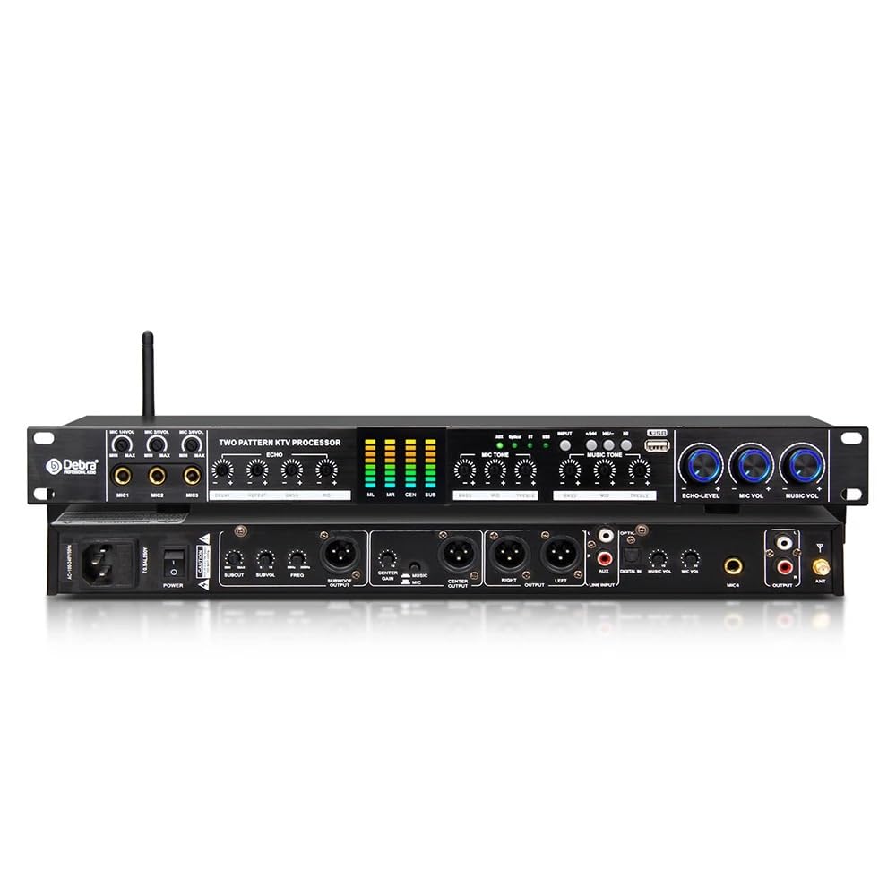 Dispositivo For Effetti Karaoke Domestici Stage Prestazioni Professionali Pre Processore Bluetooth Equalizzatore Audio Multisegmento Regolabile Ampiamente Applicabile