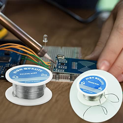 0.8mm Solder Wire Lead Free Soldering Wire with Rosin Core Solder Tin Wire for Electrical Soldering Electronic Components Repair and DIY,20g