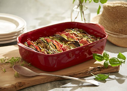 Emile Henry France Ovenware Ultime Rectangular Baking Dish, 14.2 X 9.1, Charcoal #TOP4