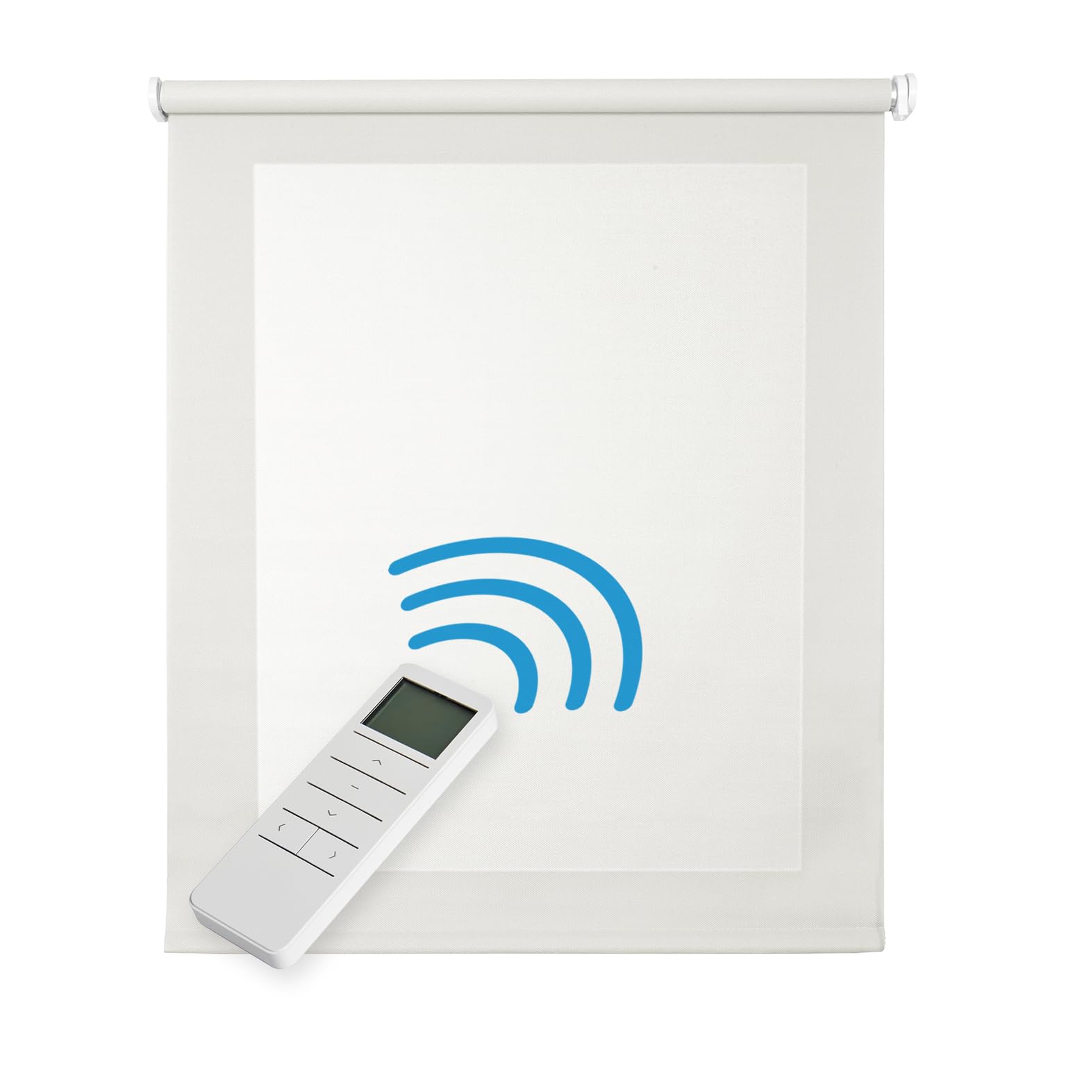 Store Screen Motorisé Premium Aluminium STORESDECO Blanc 140x250 cm