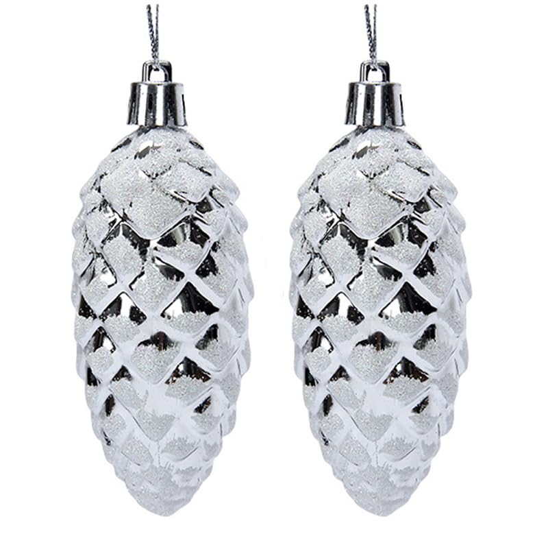 YYCRAFT Glitter Christmas Tree Pinecone Ornaments...