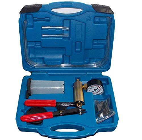 KFZTEILESCHNELLVERSAND24 Dispositivo de Purga de Frenos y de vacío para vehículos, hasta 760 mm HG, con maletín