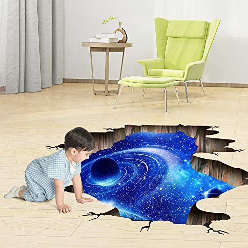 Vinilo Decorativo 3D Galaxia Azul Removible Universo miniatura 5