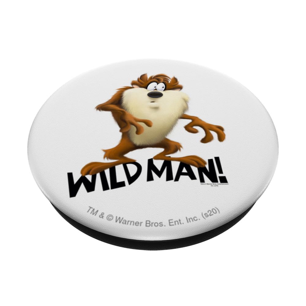 Looney Tunes Taz Wild Man PopSockets Swappable PopGrip, Black - Image 2