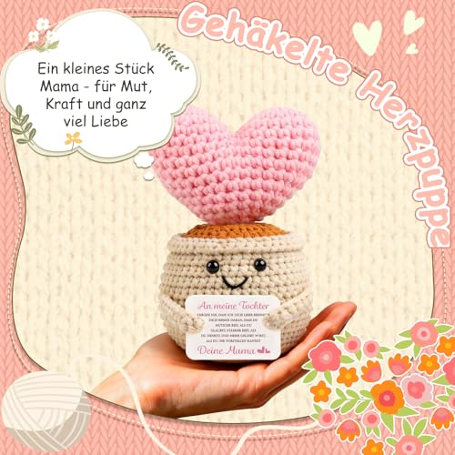 Giftota Tochter Geschenke von Mama - Geschenke für Frauen Mädchen - Geburtstagsgeschenk - Pocket Hug - Glücksbringer & Mutmacher - Kleine Aufmunterung - Für Meine Tochter